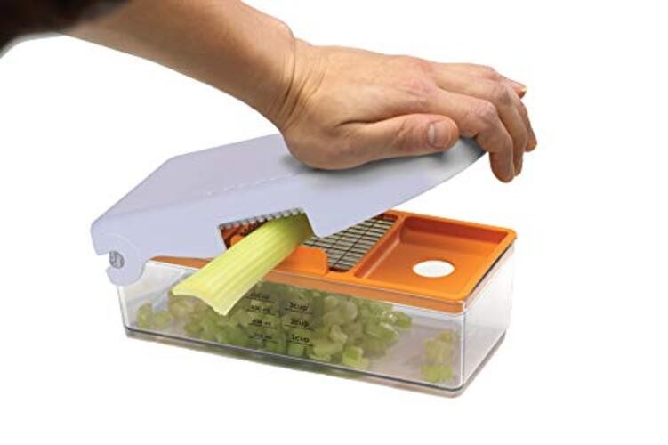 by Progressive Fruit and Vegetable Chopper,White