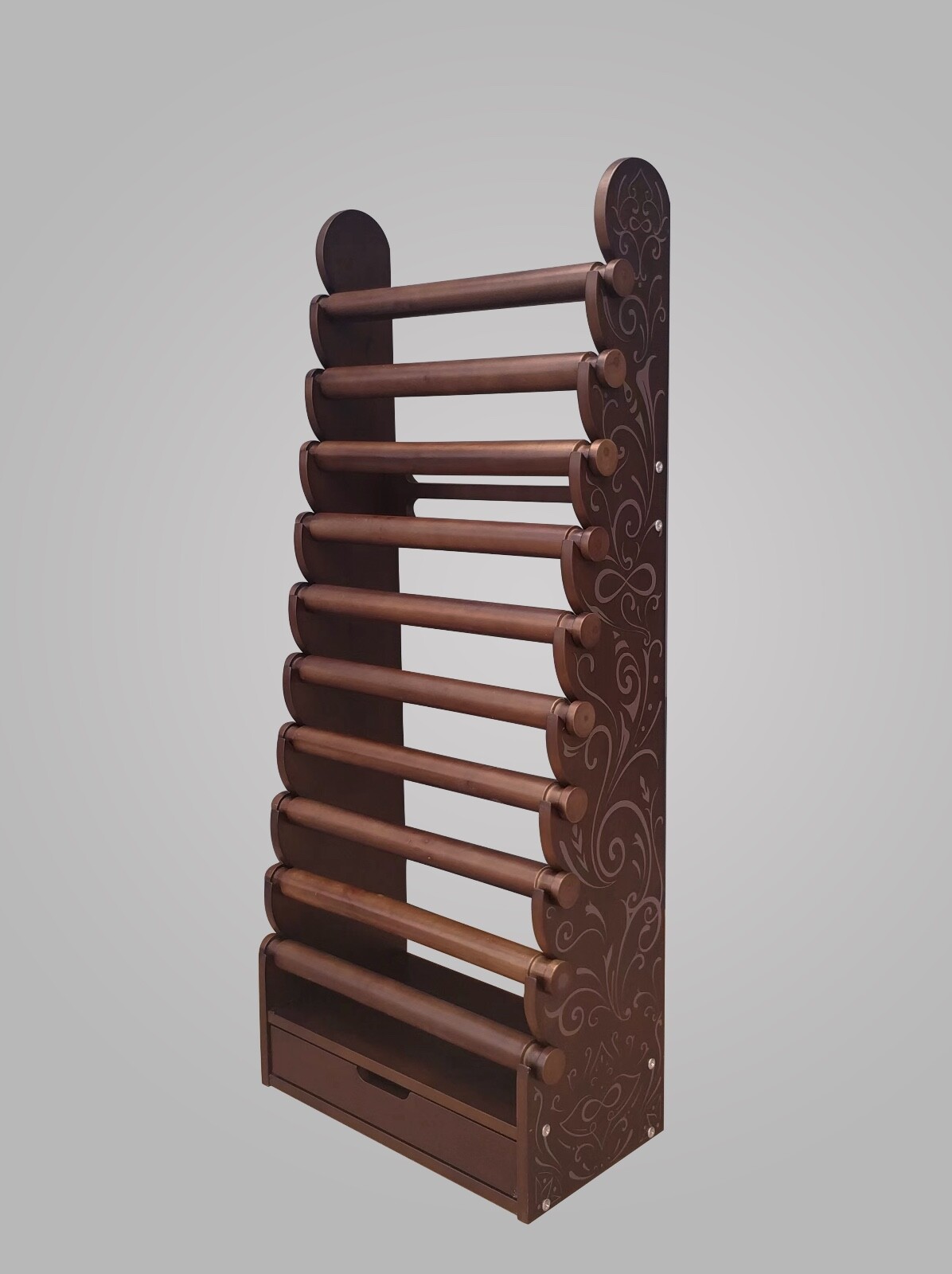 Giant 10 Tier Dark Wood Bracelet & Bangles Display Stand Holder +Free Shipping