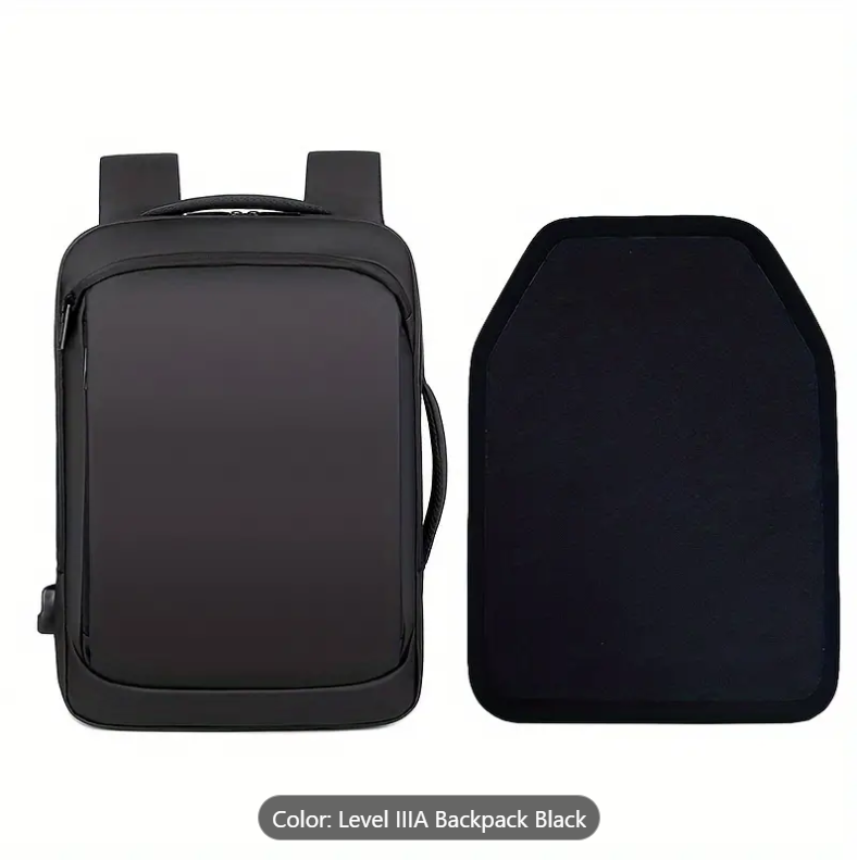 45m Bulletproof Backpack - Lightweight with 10x16 panel Insert - NIJ LEVEL IIIa