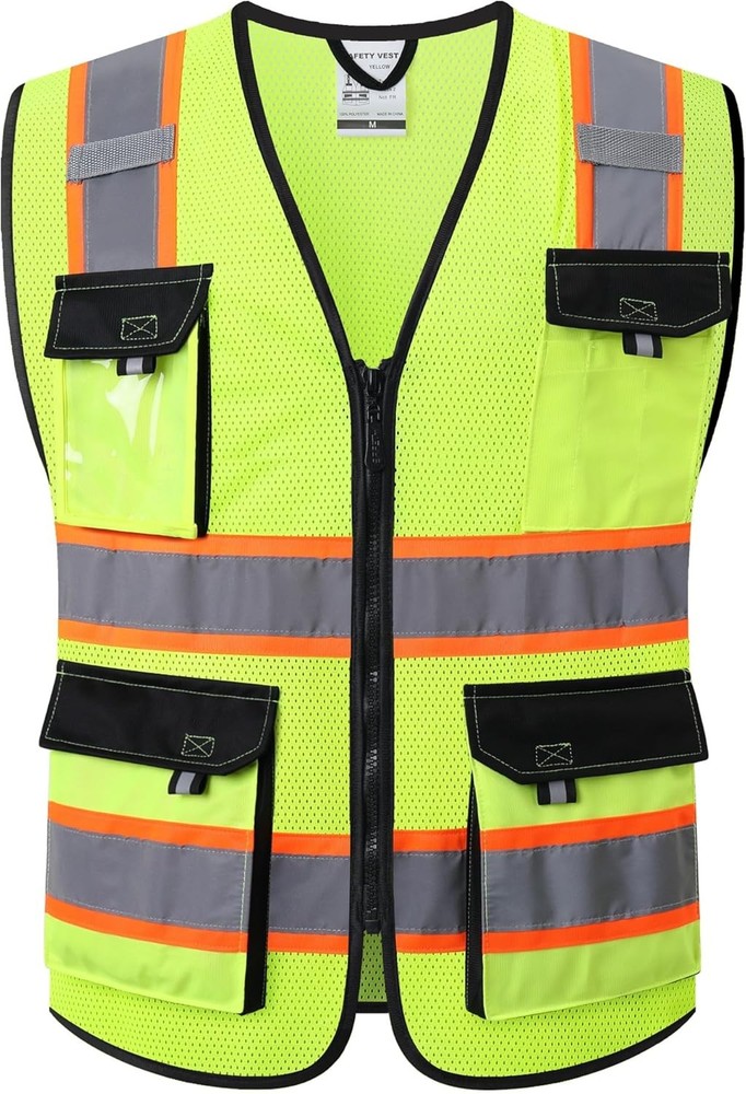 High Visibility Reflective Vest Mesh Workwear