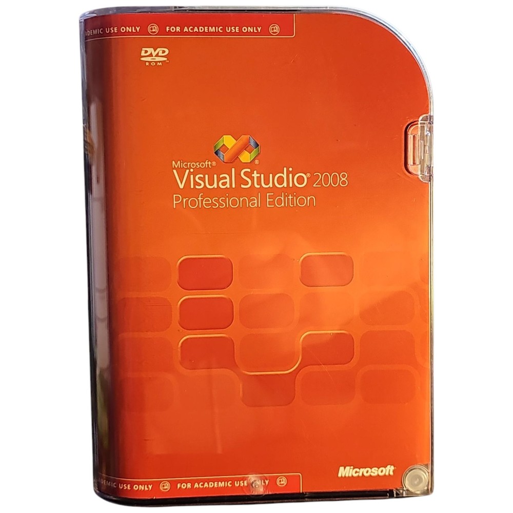 Microsoft Visual Studio Professional 2008 SQL Server Dev 2008 Academic Edition