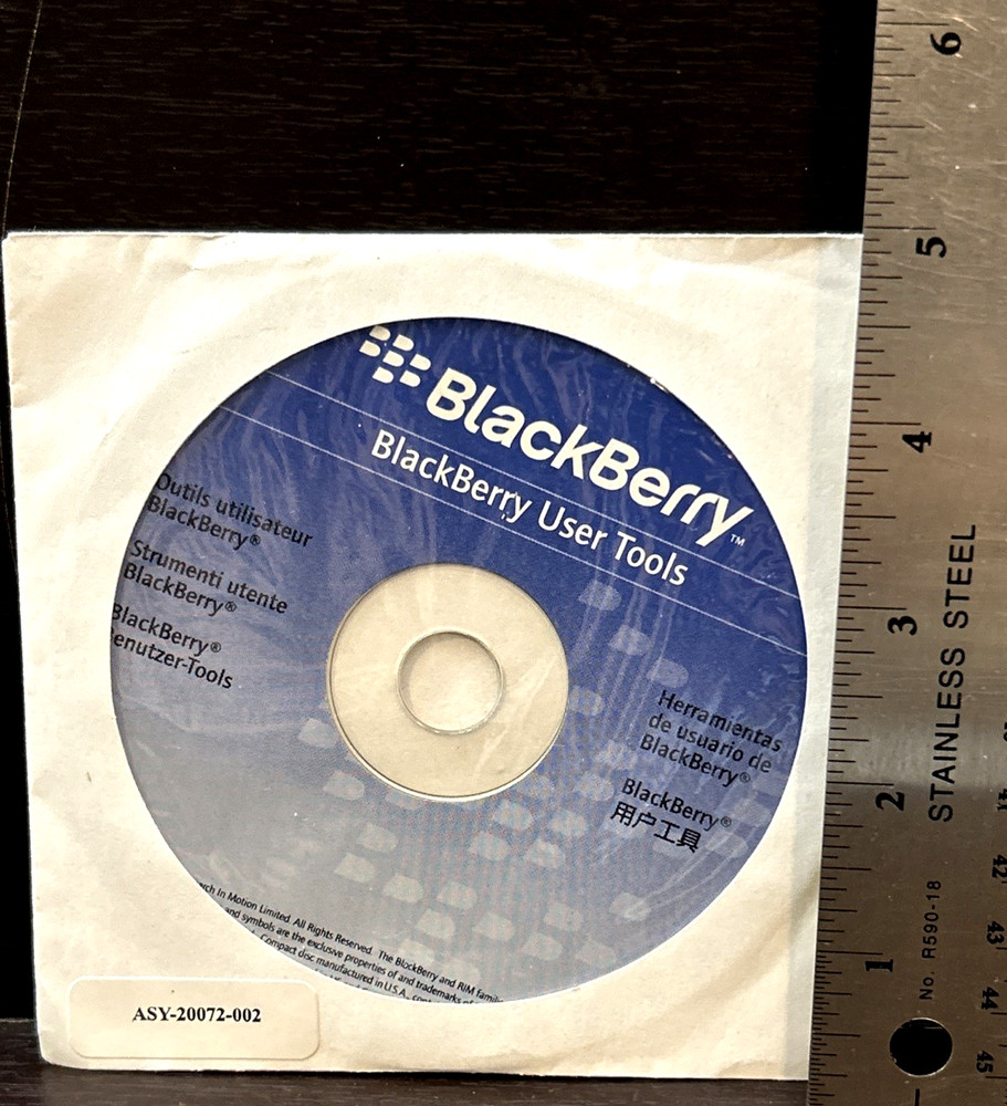 BlackBerry User Tools 2006 CD ROM USA