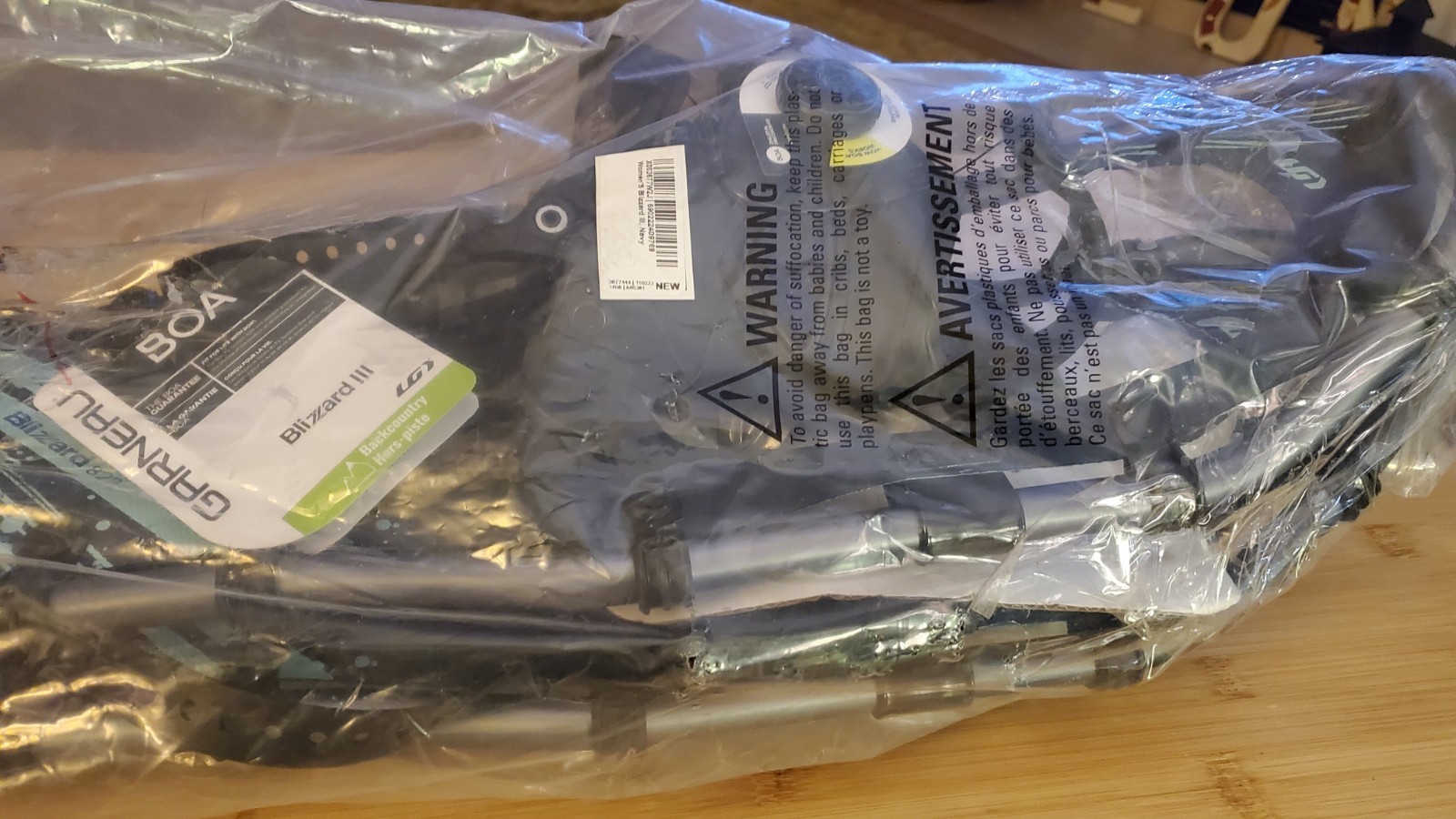 Louis Garneau Women's Blizzard III 822 Snowshoes, BOA, Navy (Users 80-160lbs)