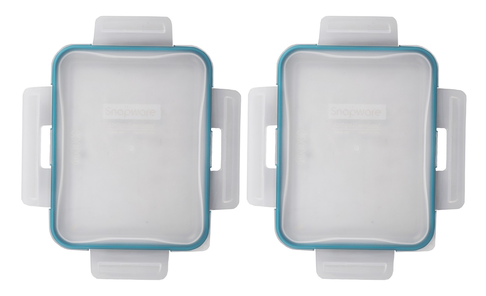 Snapware 7211R 6 Cup Total Solutions Clear Lid W/Juniper Green Gasket (2-Pack)