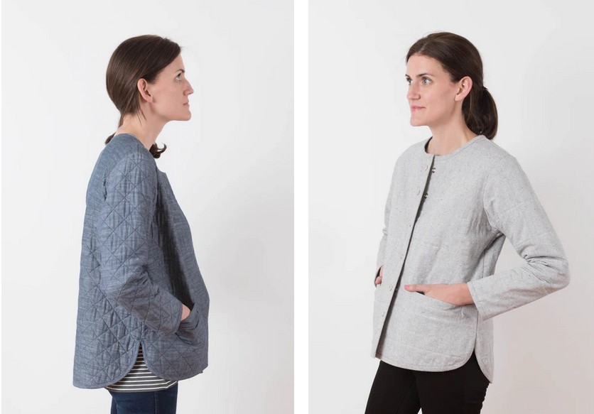 GRAINLINE STUDIO "TAMARACK JACKET" Size 0-18 Printed Sewing Pattern