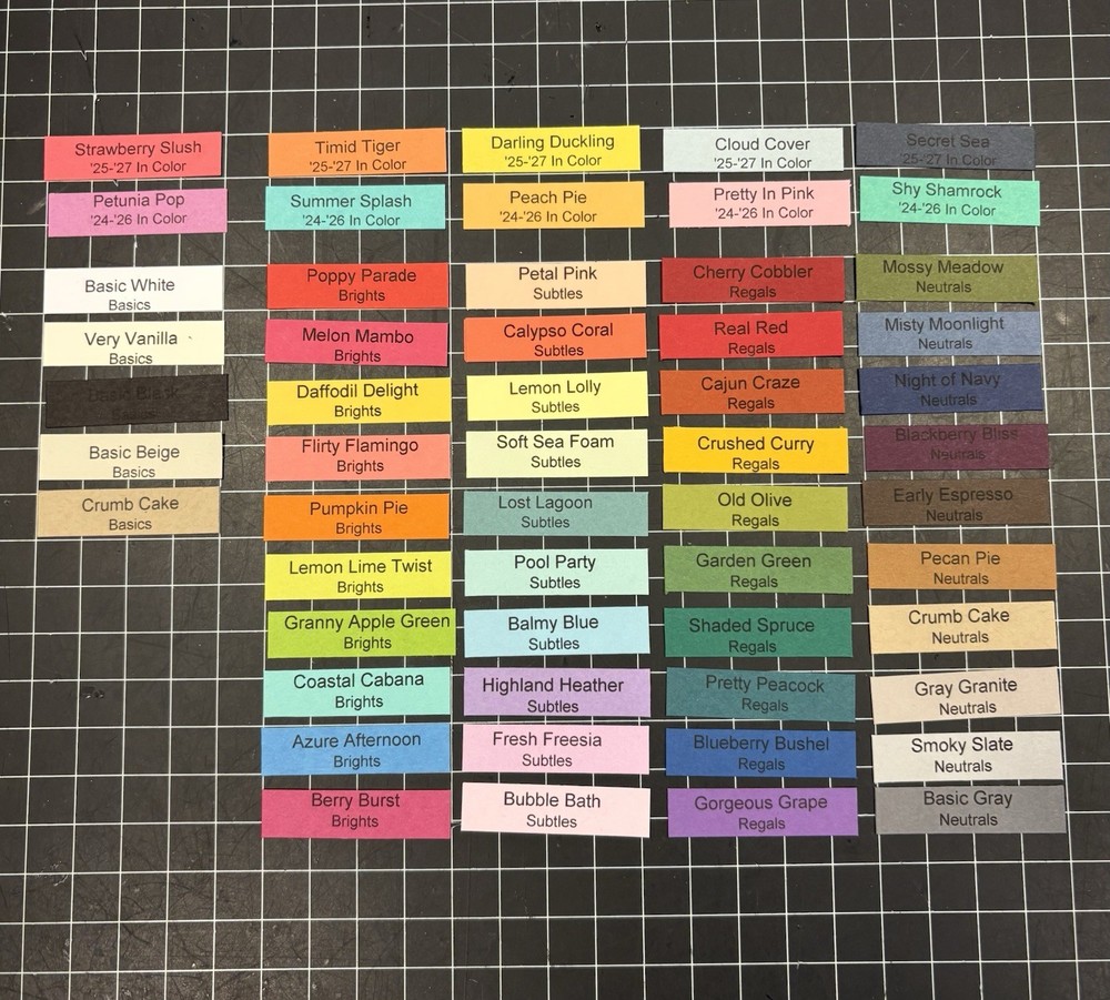 Stampin Up Current Colors 55 File Tabs Hanging Folder Tabs