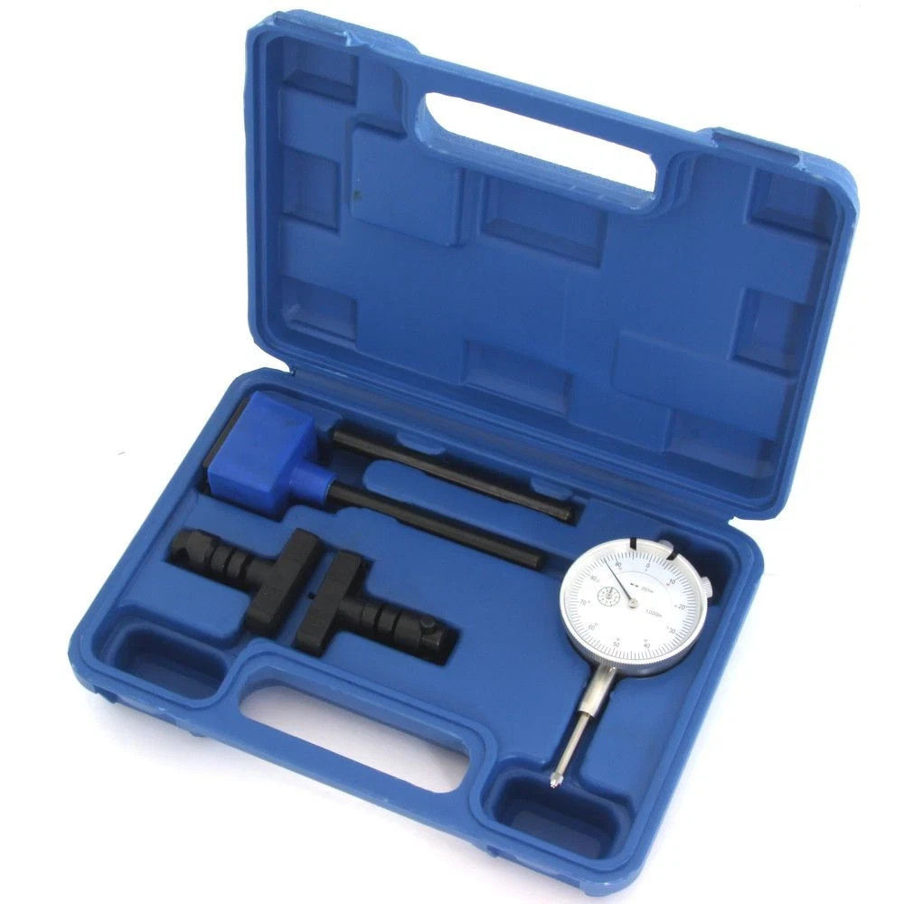 LONG RANGE DIAL INDICATOR 1"/0.001"+ MAGNETIC MAG BASE +CASE TEST SET AUTO TOOLS