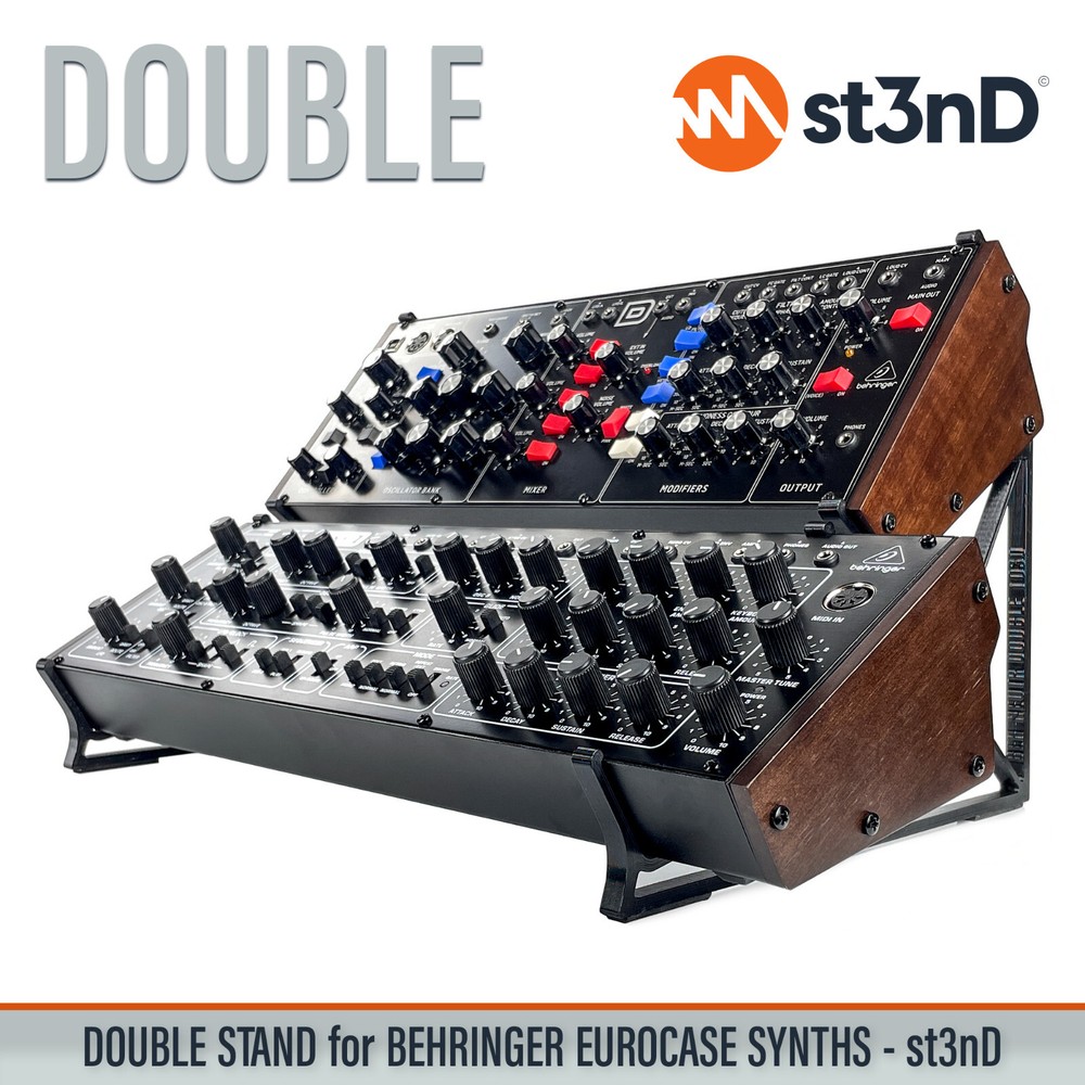 DOUBLE STAND for BEHRINGER EUROCASE INSTRUMENTS AND SYNTHS - 3D Printed