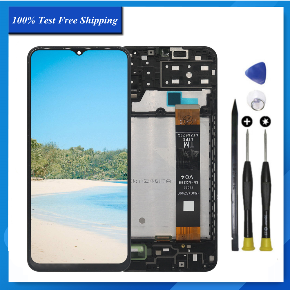 For Samsung Galaxy A13 LTE 4G A135F LCD Touch Screen Assembly Replacement Frame