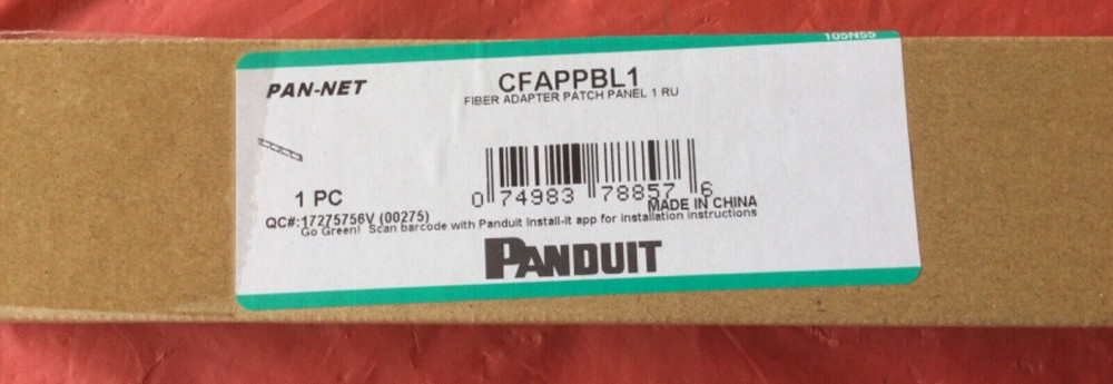 PANDUIT CFAPPBL1 Fiber Adapter Patch Panel 1RU