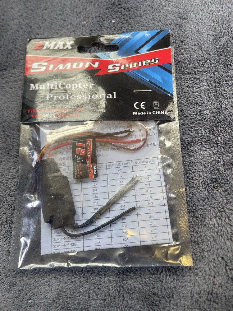 EMAX Simon Series 12A Brushless Electronic Speed Controller Multirotor aircraft
