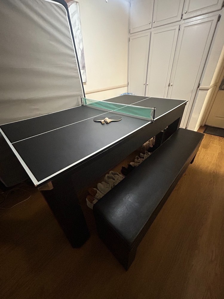 3 in 1 table (ping pong, pool table and dining table)