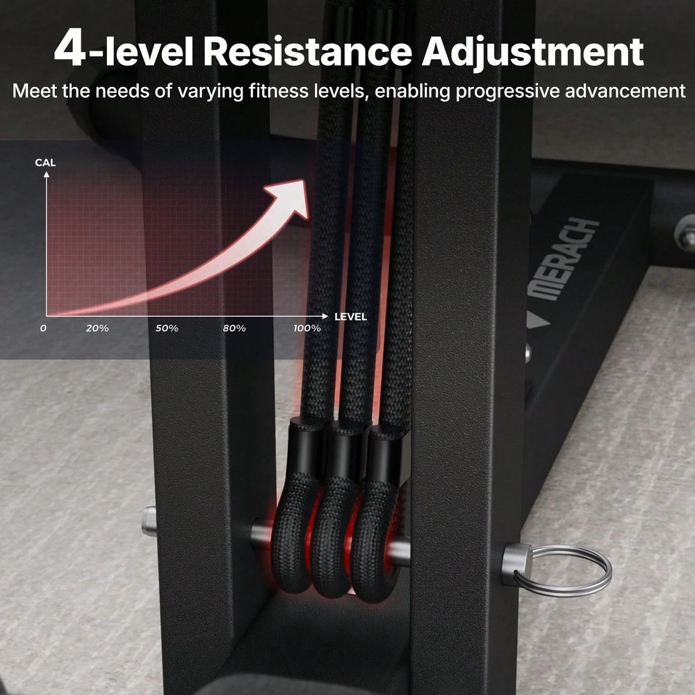 Deep Squat Machine, Adjustable Trainer for Glutes/Core/Legs, Home Gym