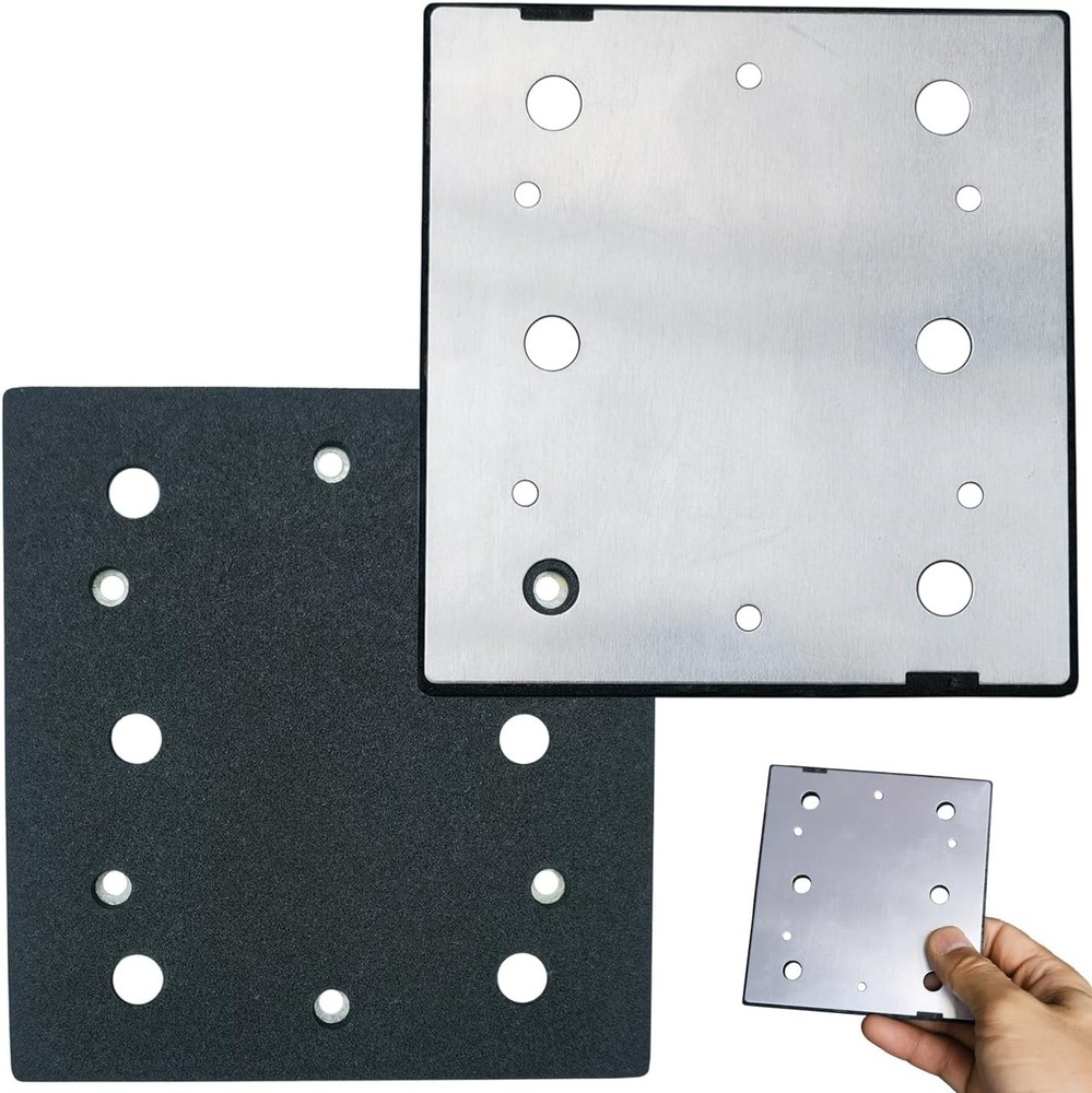 Square Sander Pads 1/4 Sheet Finish Replacement Pad for Double...