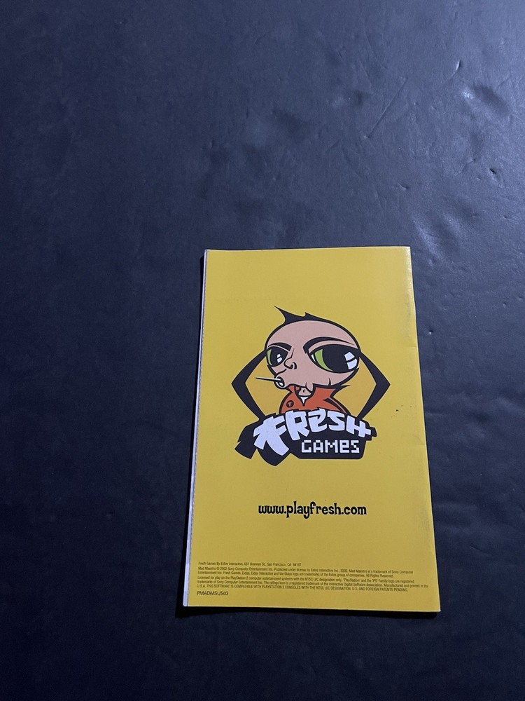mad maestro ps2 Manual only