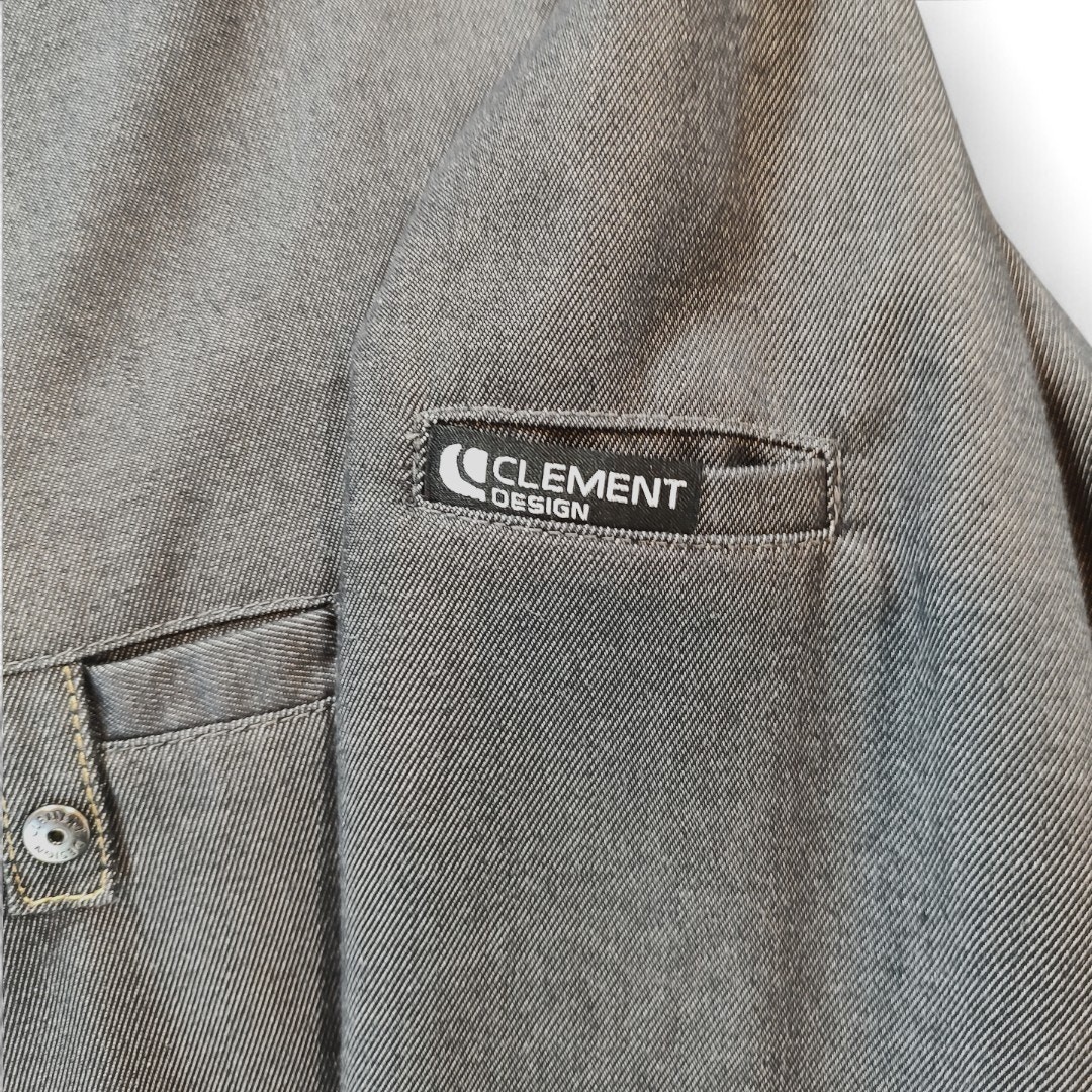 Clement Design Yuma Denim Chef Coat Jacket Long Sleeve Shirt Mens 5 3XL France