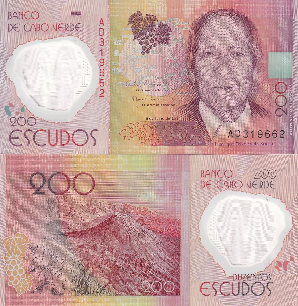 Cape Verde 200 Escudos 2014 Polymer P 71 UNC