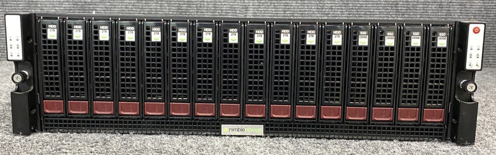 Nimble Storage CS200 16-Bay Storage Array, 2x 12GB Controllers, 2x PSU & Cords