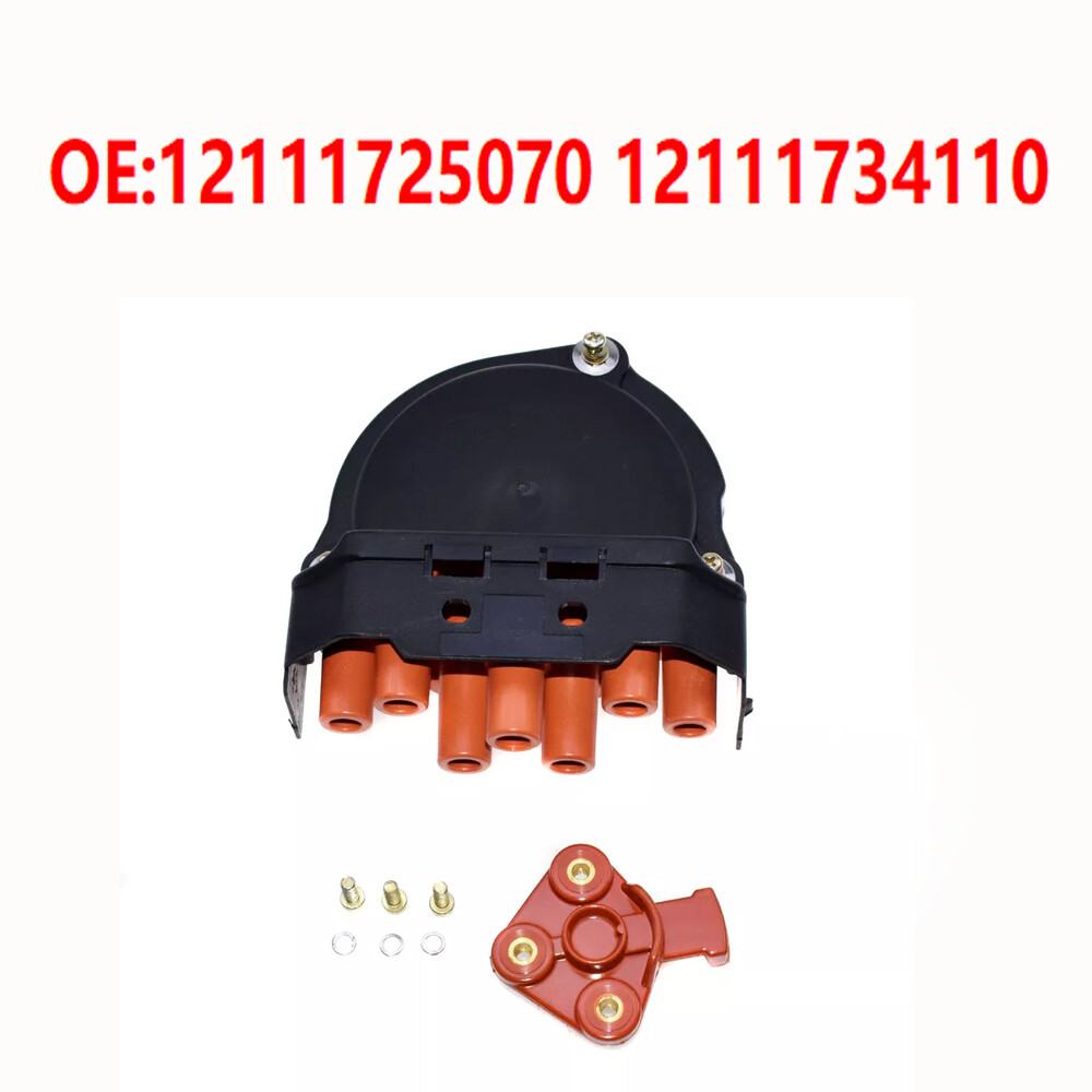 For BMW E23 E24 E28 E30 E31 E32 Distributor Cap & Rotor 12111725070,12111734110