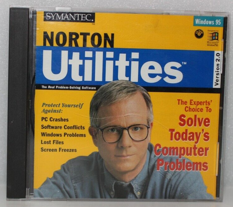 SYMANTEC NORTON UTILITIES VERSION 2.0 WINDOWS 95 VINTAGE SOFTWARE