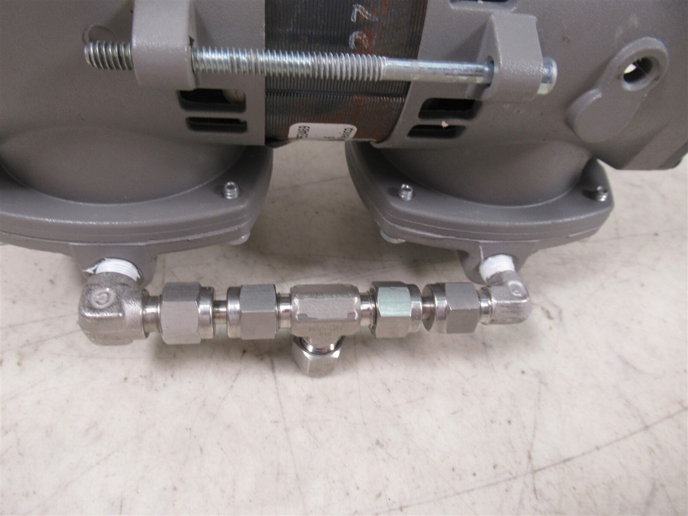 Thomas 2107CA20 C Motor Compressor / Vacuum Pump Dual Head Unit