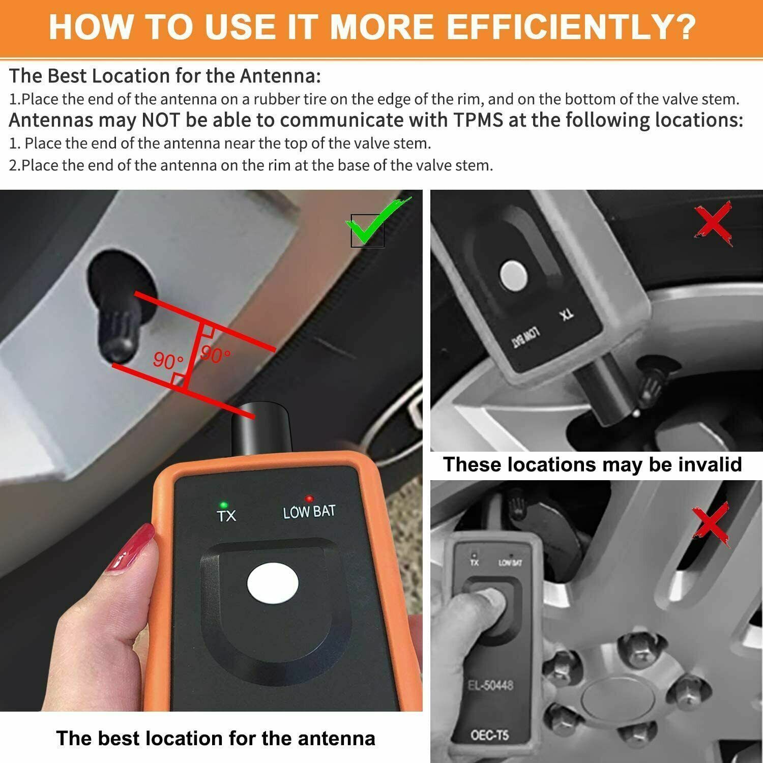 EL-50448 TPMS Reset Tool Relearn Auto Tool Tire Pressure Sensor For GM