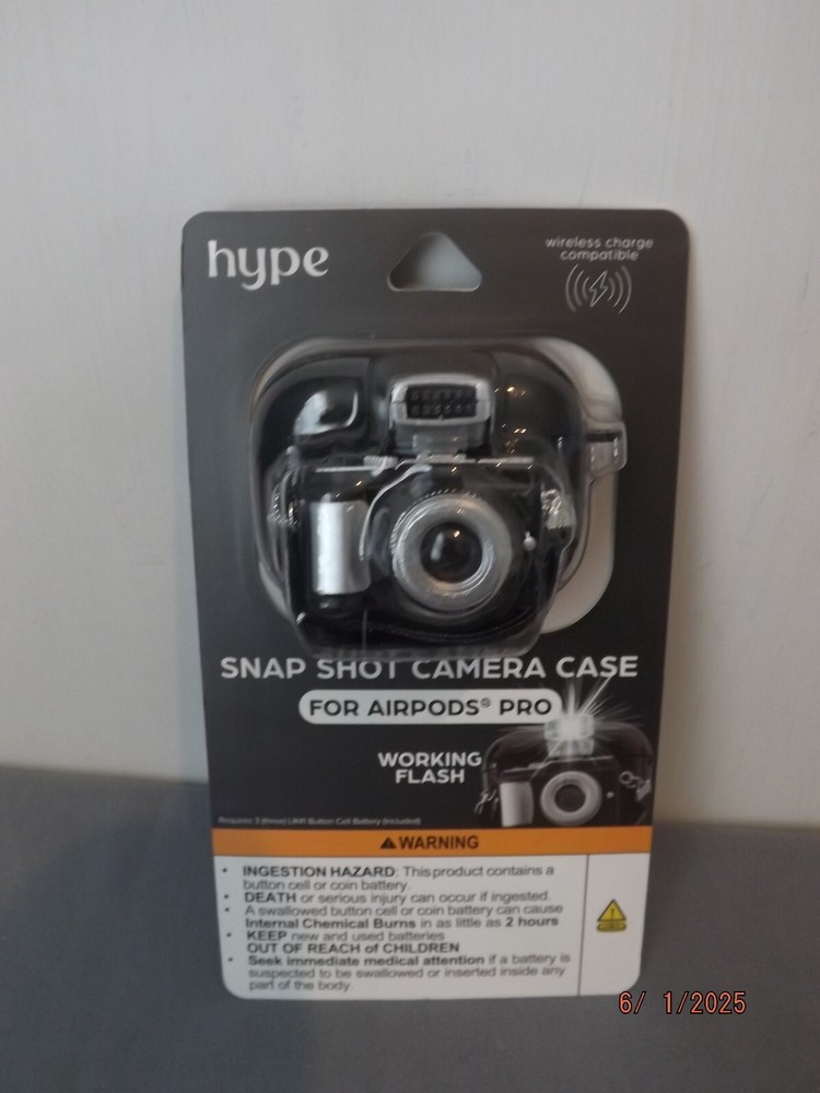 Snap Shot "Camera" Case Airpods Pro Real Working Flash NEW