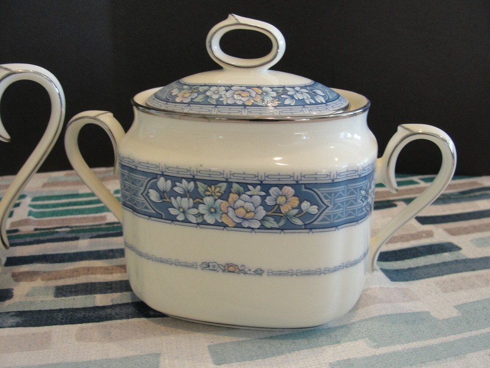 NORITAKE RANDOLPH CREAMER AND SUGAR SET