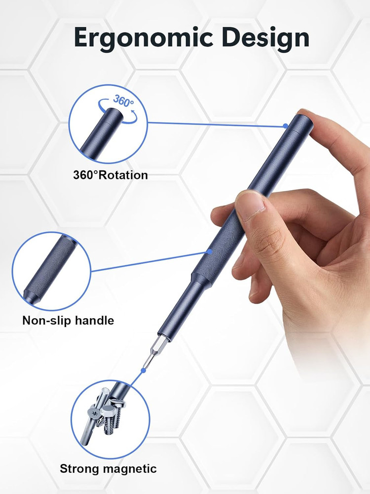 37In1 [Super Durable] Small Screwdriver Set, Magnetic Tiny Torx Screw Driver wit
