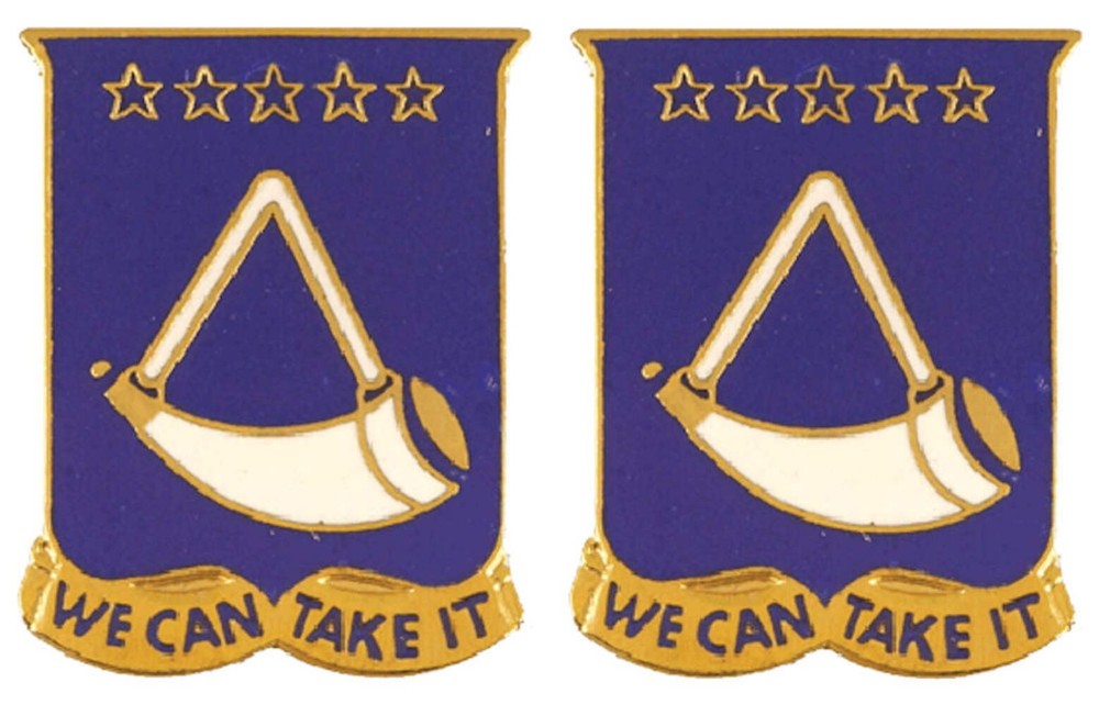 150th Armor West Virginia Distinctive Unit Insignia - Pair - WE CAN TAKE IT