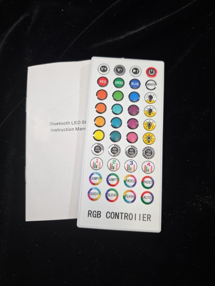 Remote Control for Generic Music/ Light Sync LED Light Strip With Instructions.