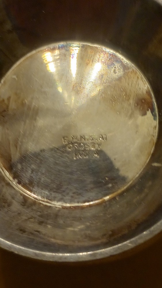 Vintage Crosby EPNS A1 India Footed/Handled Baby Cup NICE!!