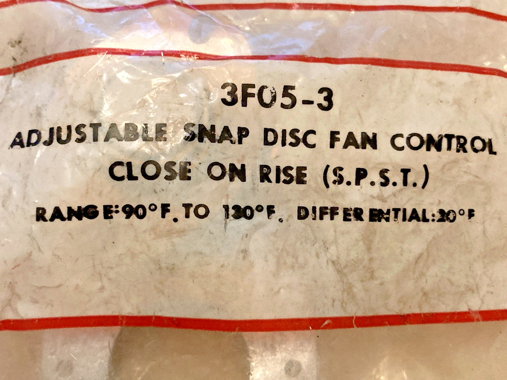 WHITE RODGERS 3FO5-3 ADJUSTABLE FAN CONTROL