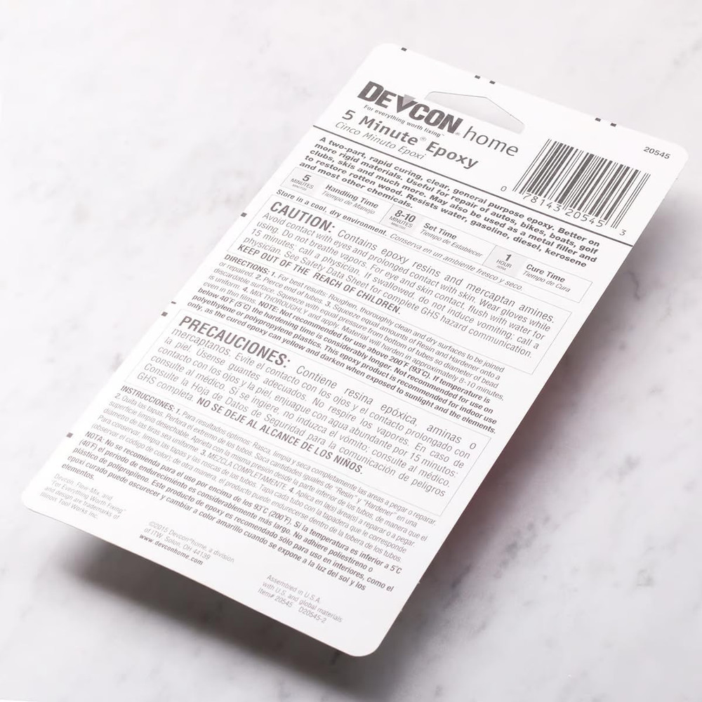 Devcon S205 5-Minute Epoxy Glue, 1 Oz.