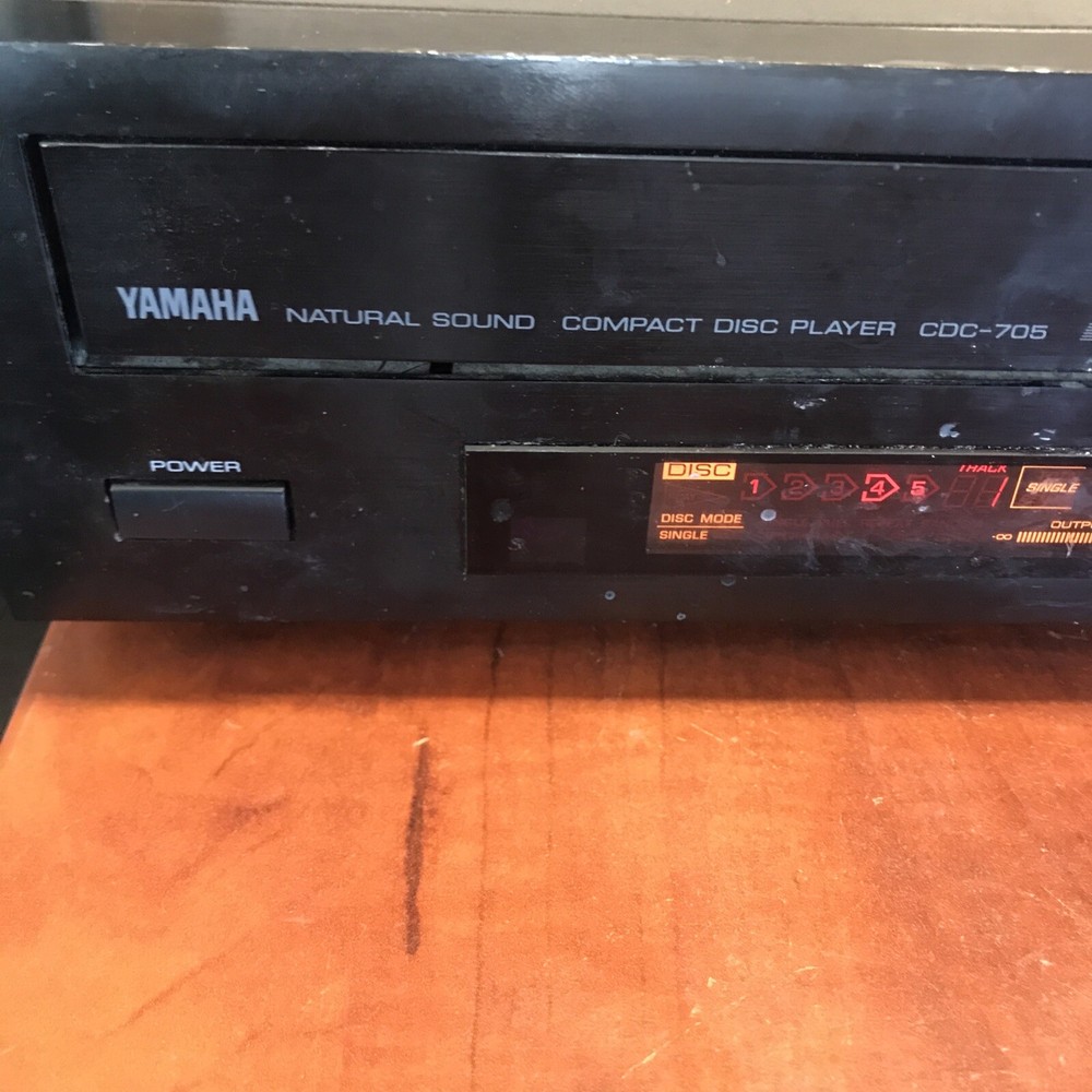 Yamaha CDC705 Compact Disc Automatic Changer 5 Disc Carousel No Remote Need Belt