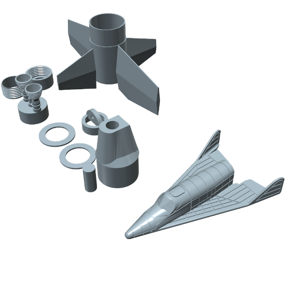 Dyna-Soar Titan II Builders Kit 1/73rd Scale