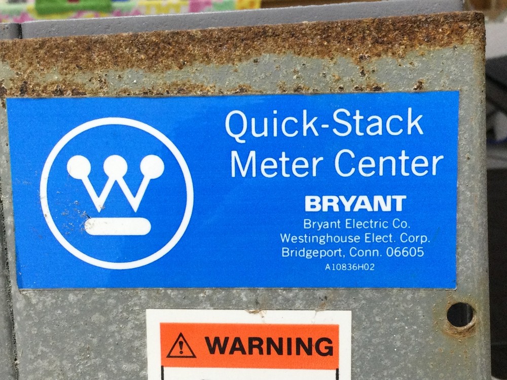 Westinghouse/Bryant Meter QS-5 QS/QP Quick-Stack Meter Stack 60-125 Amps
