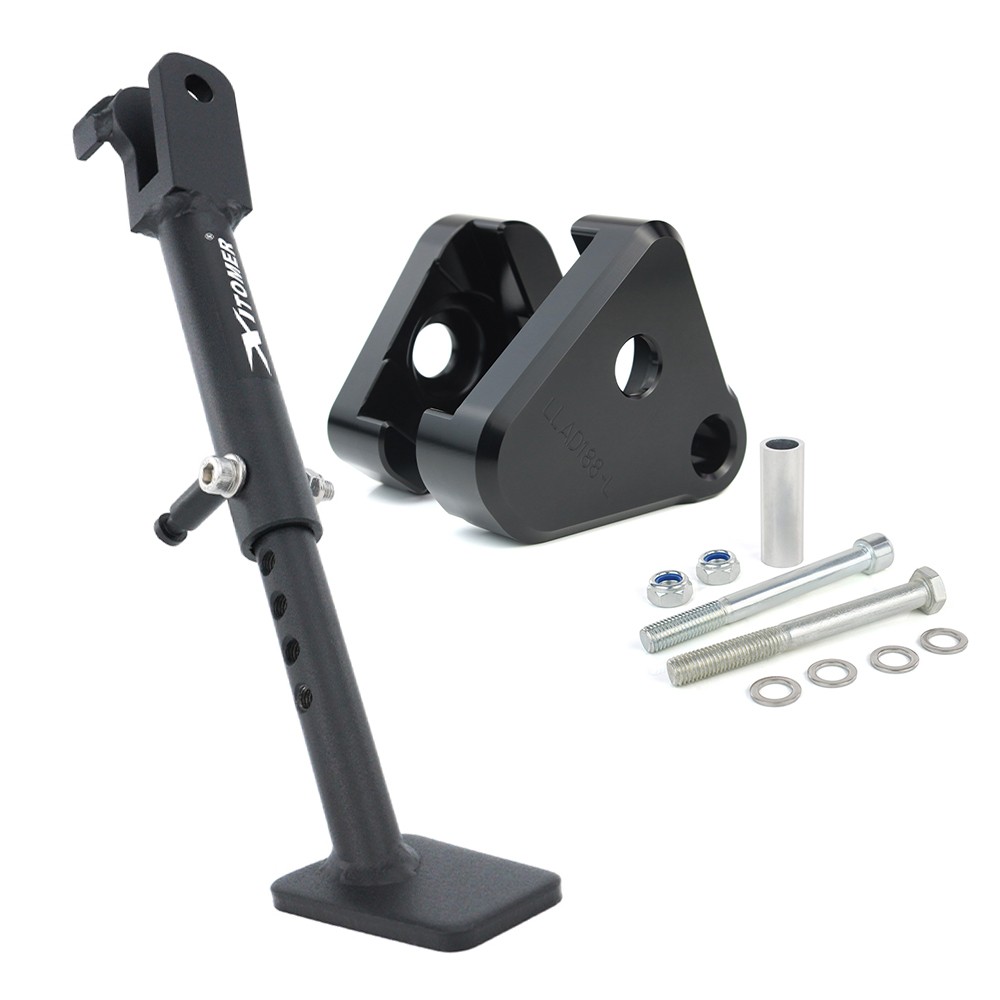 Fit For Yamaha YZF-R3 2015-2025 Adjustable Kickstand & Suspension Lowering Link