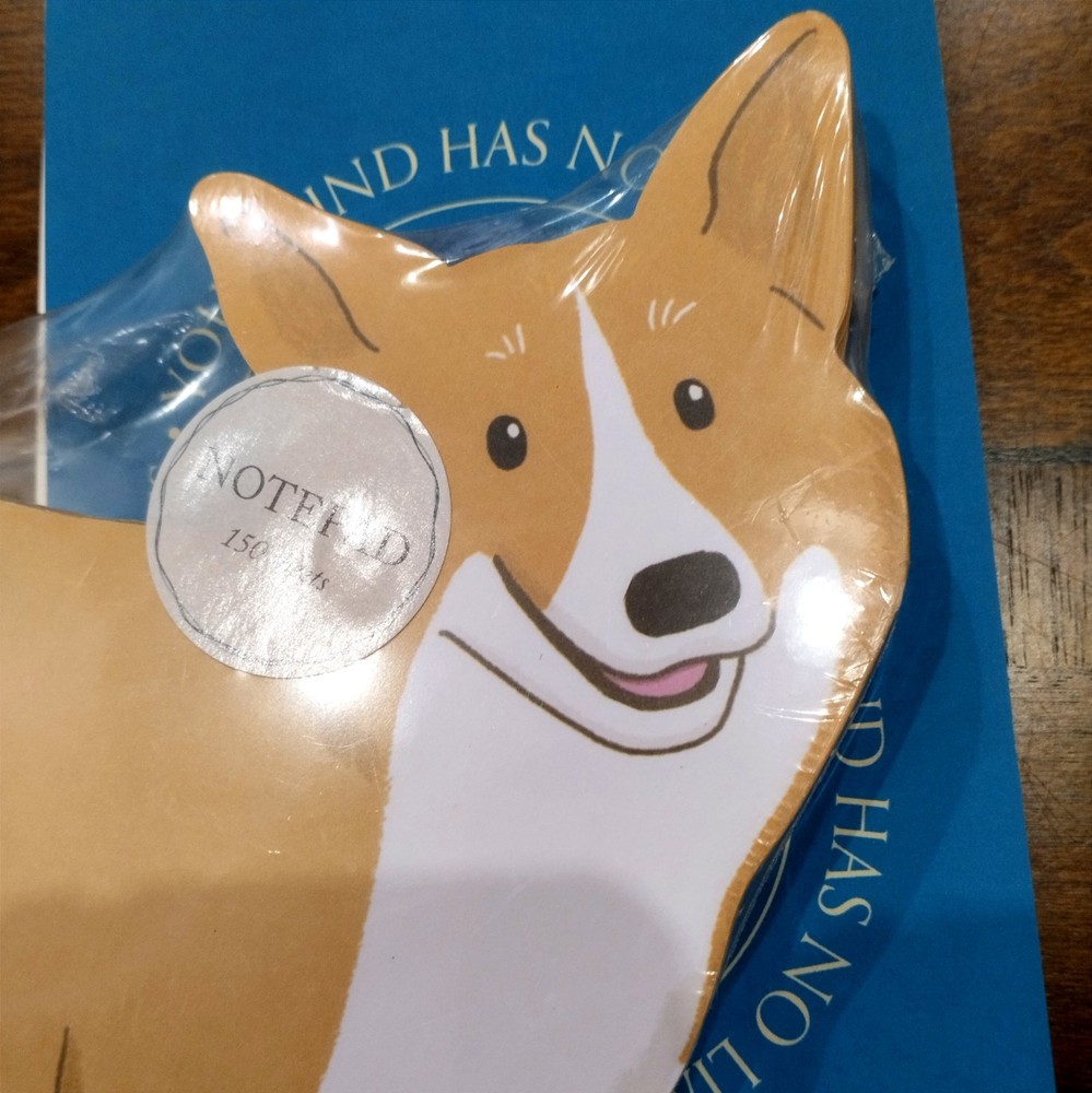 Dog Love Corgi Notepad and Blue Notepad "Your Mind" 2 pcs Set, Everyday Notes