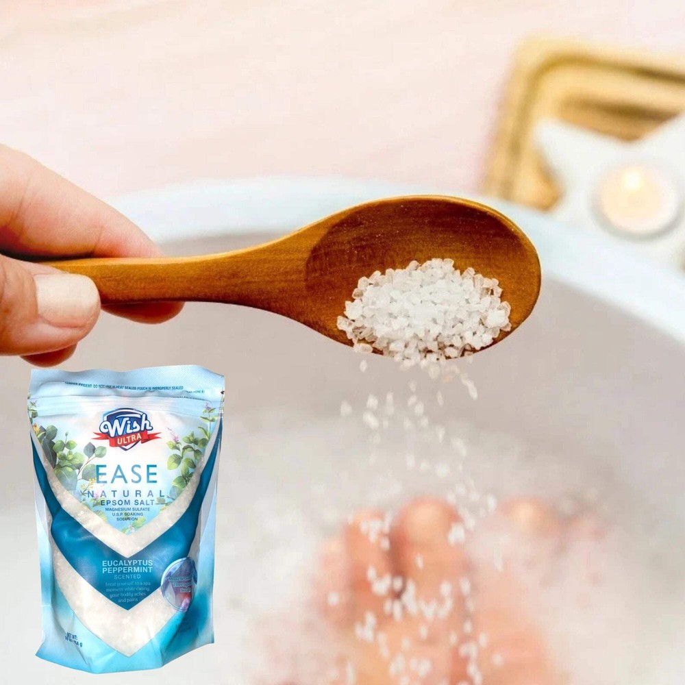 16oz Wish Ease Natural Epsom Salt :1 Pack