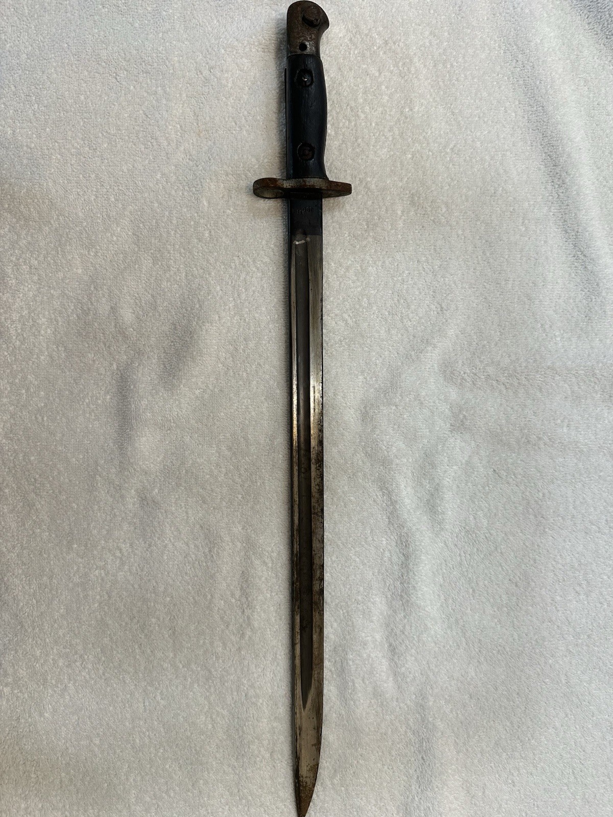 ANTIQUE WW1 1907 WILKINSON SWORD PATTERN BRITISH RIFLE BAYONET & SCABBARD