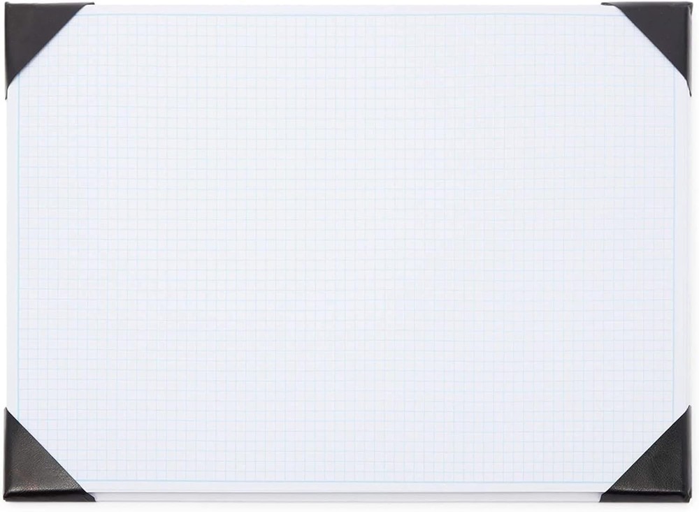 Large Desk Blotter Pad 17x12" 50-Sheet Graph Paper Refillable Notepad Versatile