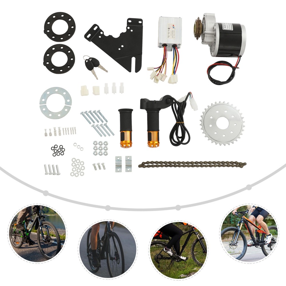 Electric Conversion Kit, E-Bike Modification Kit with LED Display, 24V 350W