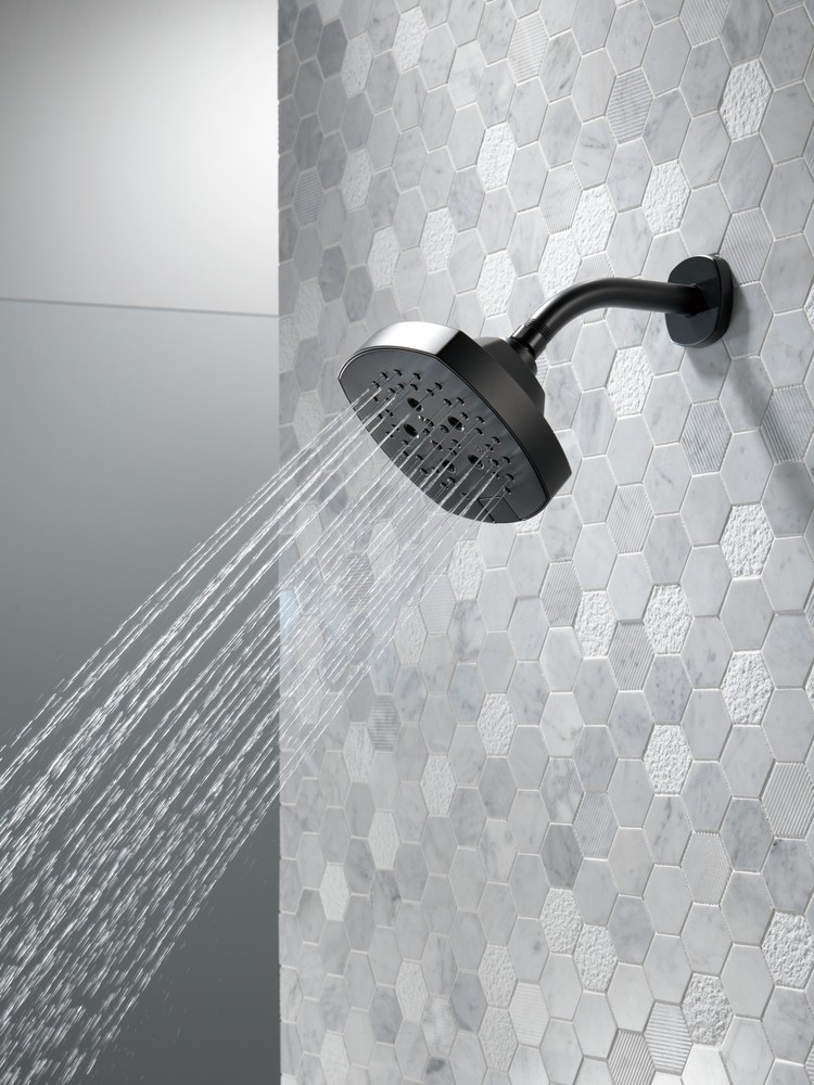 Delta 52663-BL H2OKinetic® 5-Setting Shower Head - Matte Black