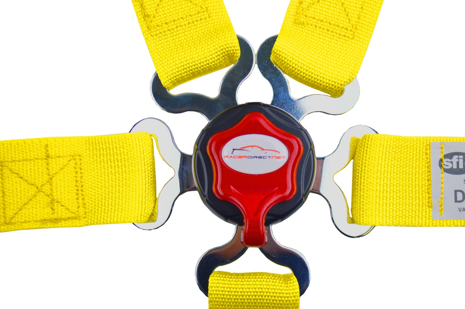 YELLOW KIDS DRAGSTER RACE HARNESS SFI 16.1 CERTIFIED CAM LOCK FLOOR MOUNT