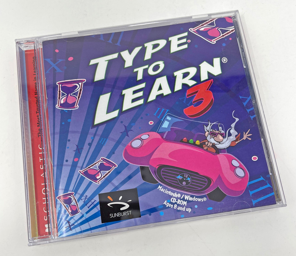 Type to Learn 3 Windows 95/98 Macintosh PC CD-ROM Used Tested Works
