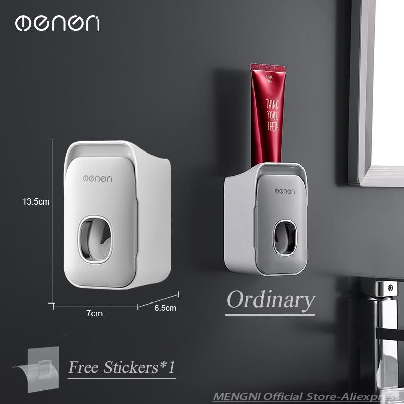 Mengni Automatic Toothpaste Dispenser & Toothbrush Holder – Wall-mount 🪥