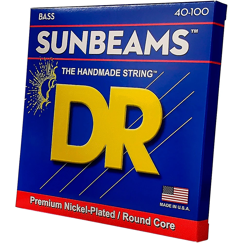DR Strings Sunbeams NLR-40 Light 4-String Bass Strings