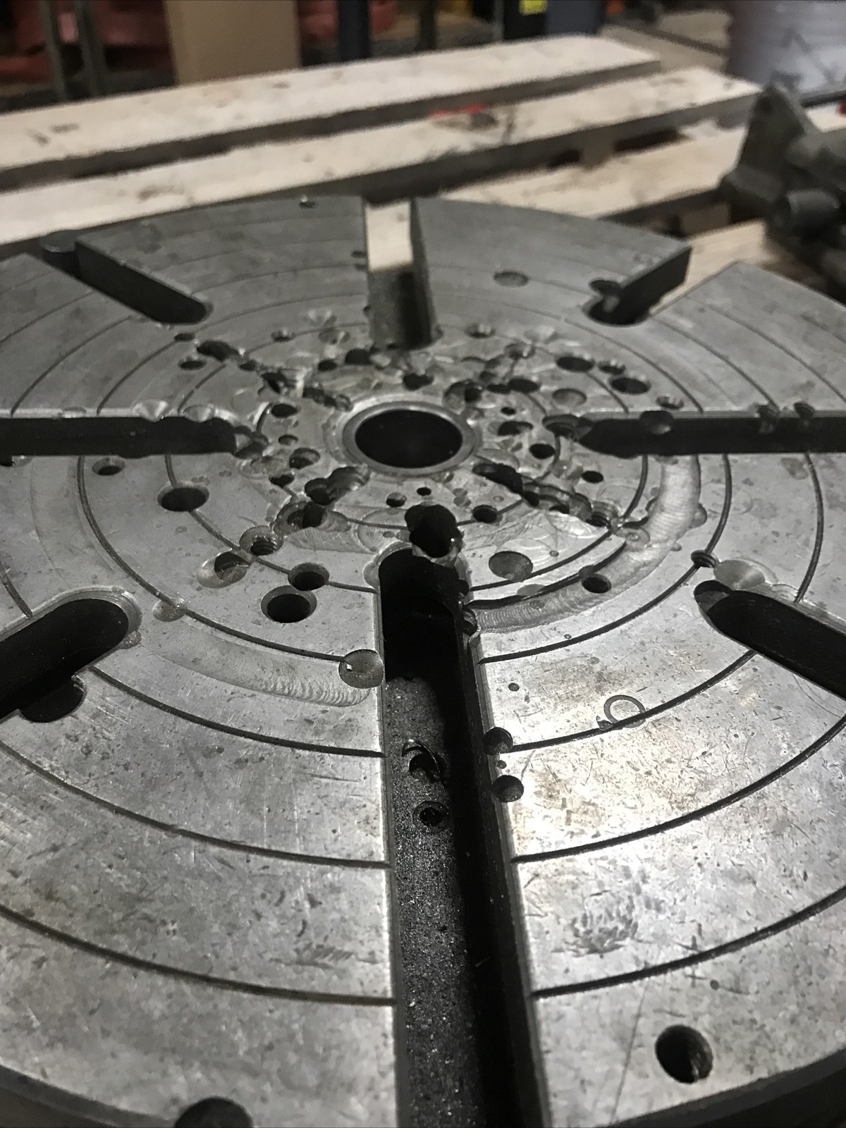 BRIDGEPORT #12 ROTARY TABLE Low Profile Handle