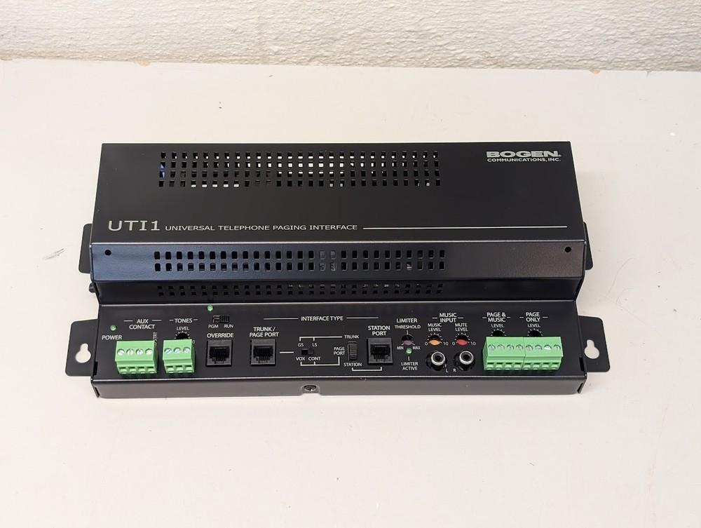 Bogen UTI1 Single Zone Paging Controller New - Open Box